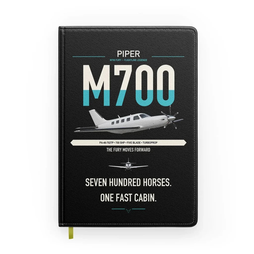 Piper M700 Fury design on black notebook