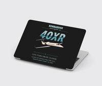 Thumbnail for Bombardier Learjet 40XR design on black MacBook case