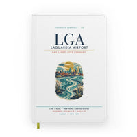 Thumbnail for New York LaGuardia Airport (LGA) design on white notebook