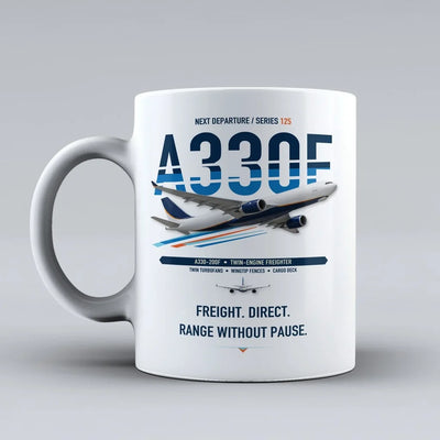 A330-200F Mug design on white airbus