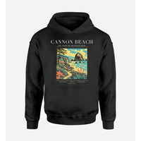 Thumbnail for CANNON BEACH - Poster - Premium Hoodie - Black