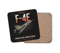 Thumbnail for F-4E Phantom II design on black 1 piece coaster