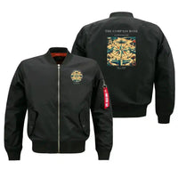 Thumbnail for VINTAGE G4139 - The Compass Rose - Bomber Jacket design on black