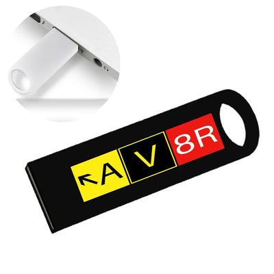 AV8R aviation design on durable waterproof casing waterproof USB device.