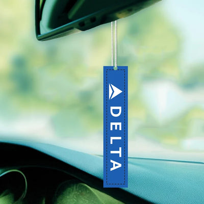 Delta Airlines (Delta Air Lines) Car aviation design on scented aviation-themed paper car air freshener.