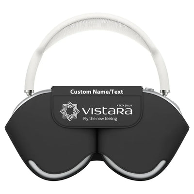 Vistara Airlines aviation print AirPods Max case, fits AirPods Max.