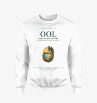 Thumbnail for Gold Coast Airport (OOL) design on white sweatshirt