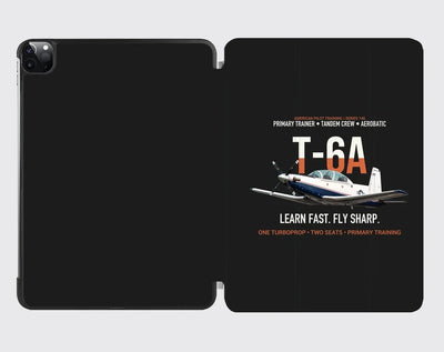 T-6A Texan II Train The Next Generation design on black ipad tablet case