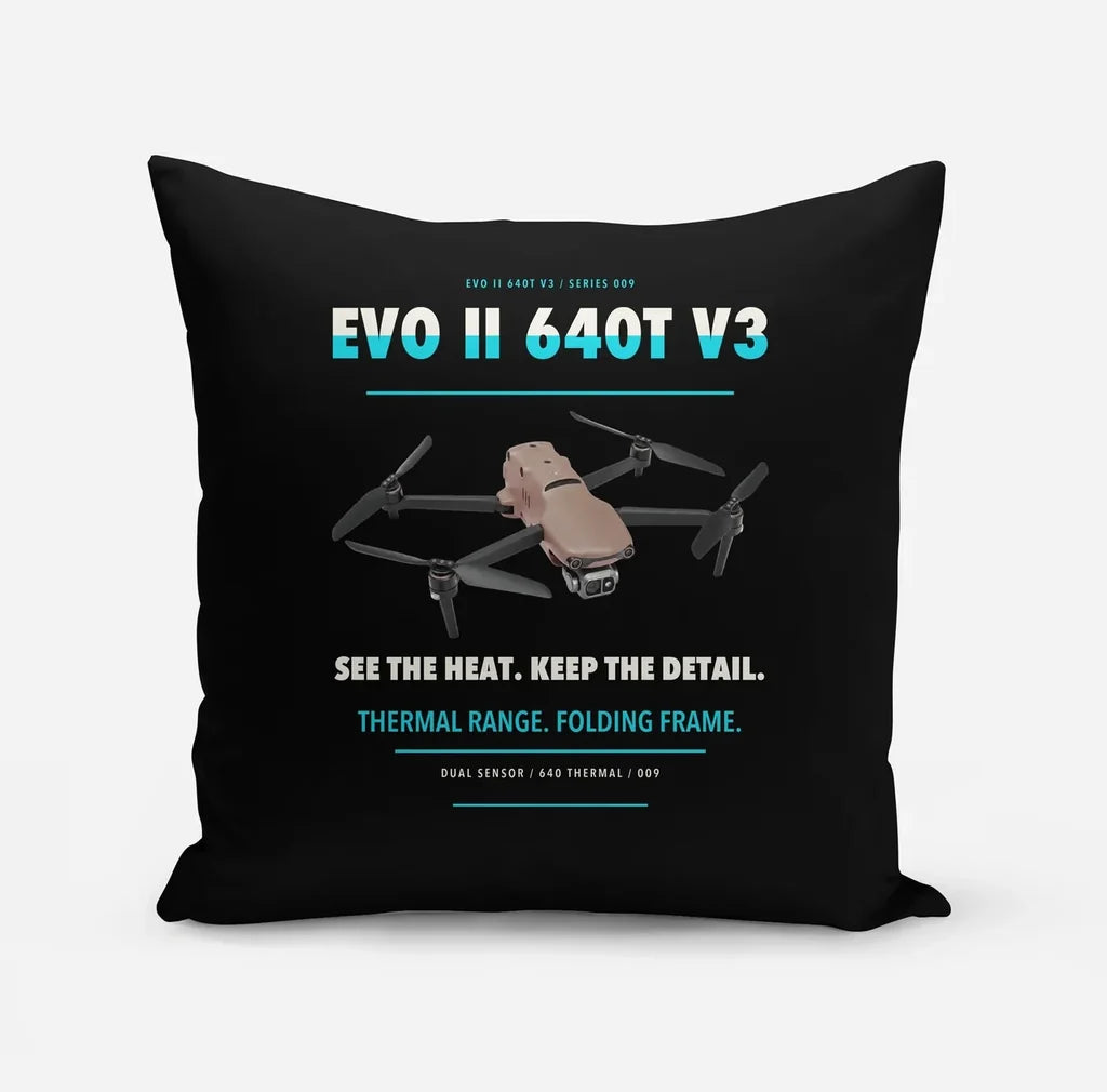 Autel EVO II Dual 640T V3 design on black pillow