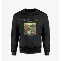 Thumbnail for TRONDHEIM - Poster - Sweatshirt - Black