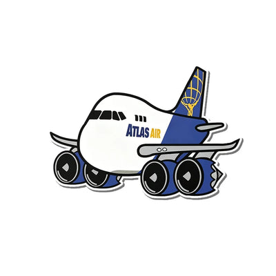 Atlas Air B747-8F aviation design airplane sticker in weather-resistant vinyl.