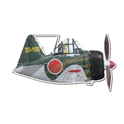 Japanese Zero Fighter Airplanes sticker, Wide 6cm (2.3inches)