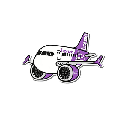 Bonza Aviation Boeing 737 MAX aviation design airplane sticker in weather-resistant vinyl.