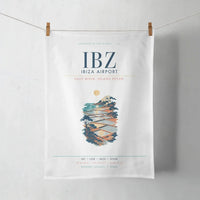 Thumbnail for Ibiza Airport (IBZ) design on white towel