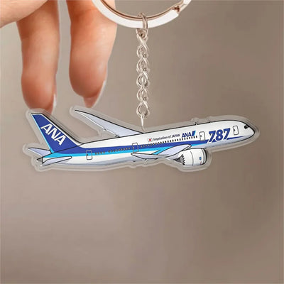 All Nippon Airways Boeing 787 Design Acrylic Keychain