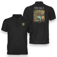Thumbnail for DHAKA - Poster - Double-Side Polo - Black