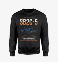 Thumbnail for SB2C-5 Helldiver design on black sweatshirt
