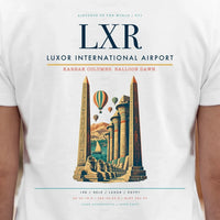 Thumbnail for Luxor International Airport (LXR) double-side t-shirt design close-up cover