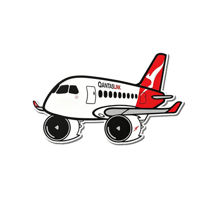 Qantaslink Airbus A220 aviation design airplane sticker in weather-resistant vinyl.