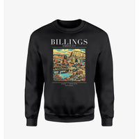 Thumbnail for BILLINGS - Poster - Sweatshirt - Black
