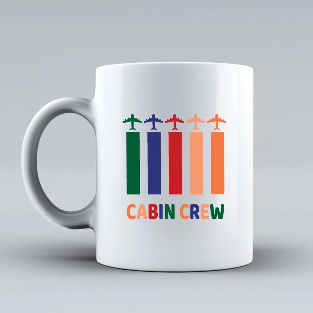 Customisable Colourful Cabin Crew Mug - view 2