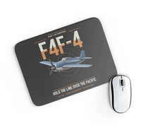 Thumbnail for F4F-4 Wildcat design on black rectangle mouse pad
