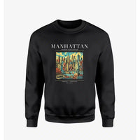 Thumbnail for MANHATTAN - Poster - Sweatshirt - Black