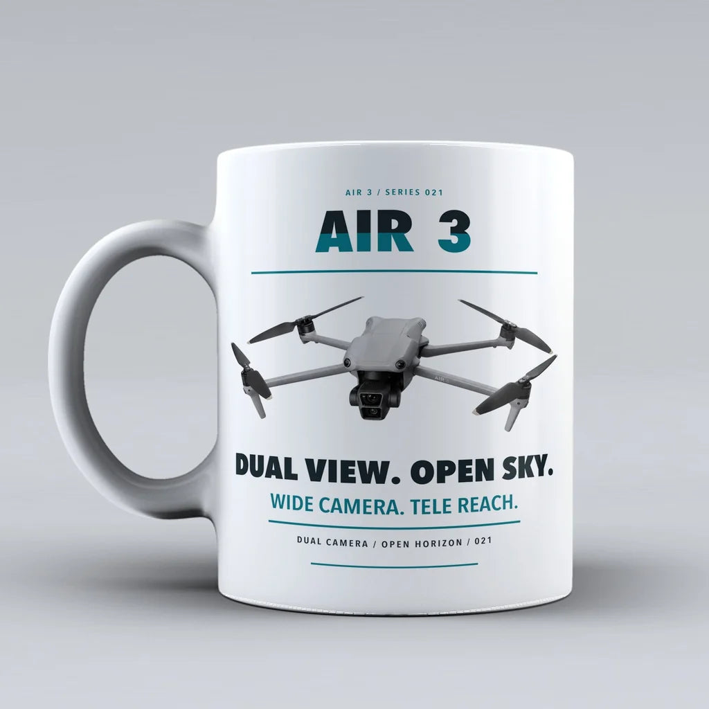 Air 3 Mug design on white dji