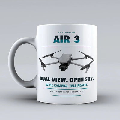 Air 3 Mug design on white dji