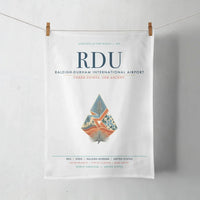 Thumbnail for Raleigh-Durham International Airport (RDU) design on white towel