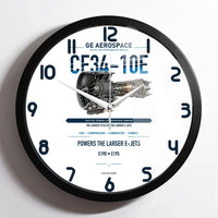 Thumbnail for CF34-10E design on white framed wall clock