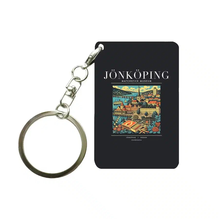 JÖNKÖPING - Poster - Key Chain - Black