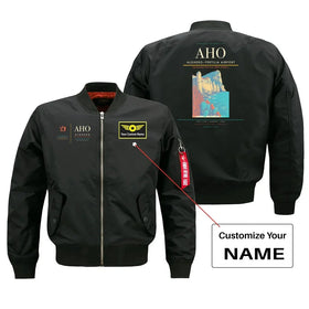 Alghero–Fertilia Airport (AHO) Bomber Jacket