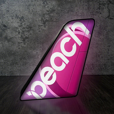 Peach Airlines Led Aircraft Tail aviation design on premium acrylic with LED 3D aircraft tail lamp.