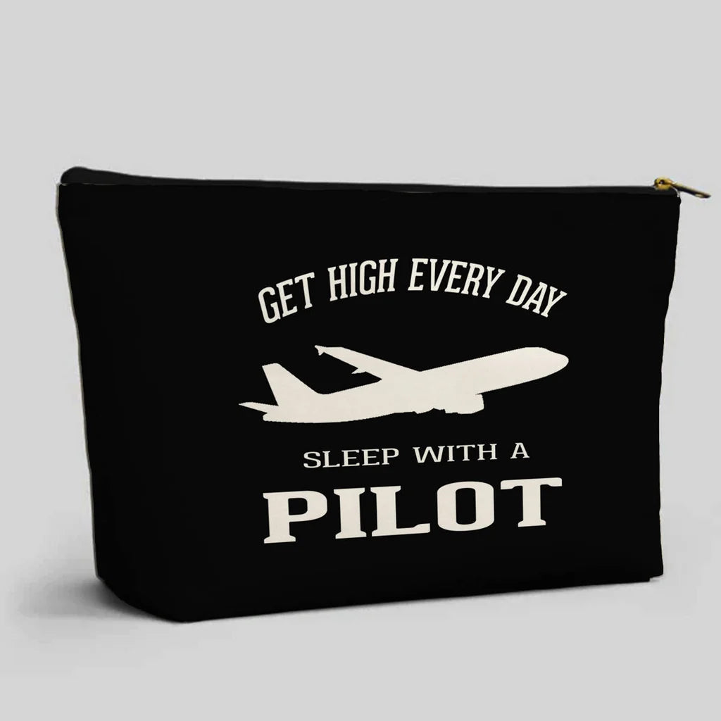 Get High Every Day Sleep With A aviation zipper pouch in durable polyester.