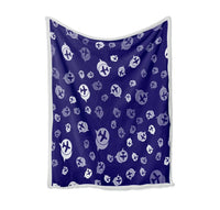 Thumbnail for Airplane Notification Theme Bed Blankets & aviation print on soft fleece blanket.