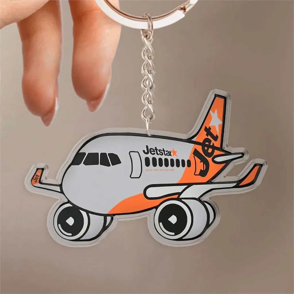 Jetstar Airbus A321 Design Acrylic Keychain