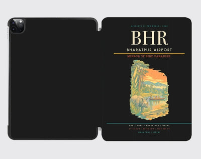 Bharatpur Airport (BHR) design on black ipad tablet case