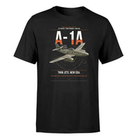 Thumbnail for Messerschmitt Me 262A-1a design on black t-shirt, single-side print