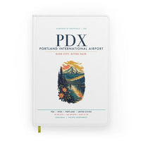 Thumbnail for Portland International Airport (PDX) design on white notebook