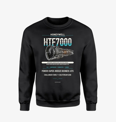 HTF7000 design on black sweatshirt