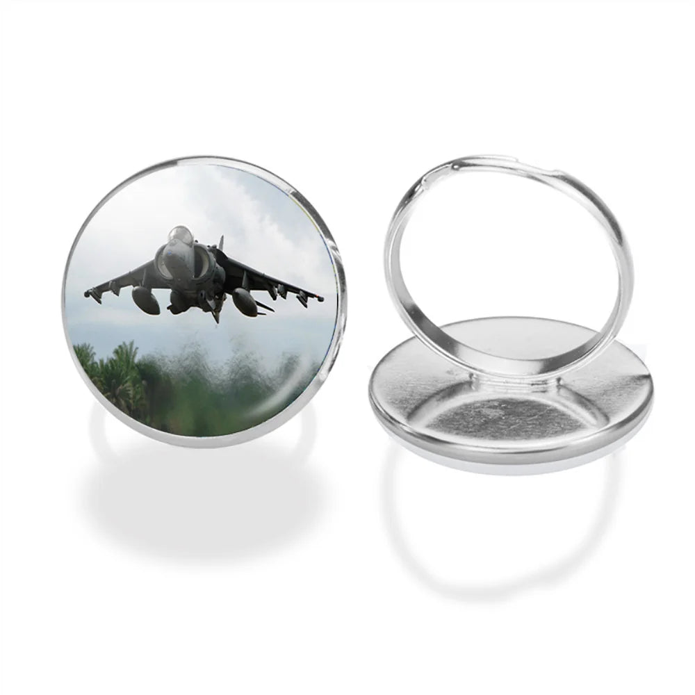 Departing Super Fighter Jet aviation ring in stainless steel.
