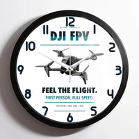 Thumbnail for DJI FPV design on white framed wall clock