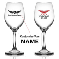Thumbnail for Customisable Drone Wine Glass