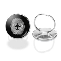 Thumbnail for Aviation Finger Print aviation ring in stainless steel.