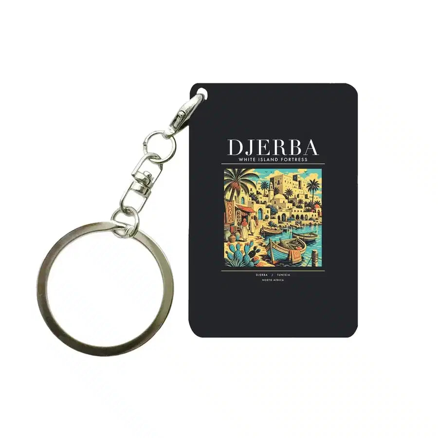 DJERBA - Poster - Key Chain - Black