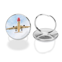 Thumbnail for Beautiful Airbus A330 on Approach copy aviation ring in stainless steel.