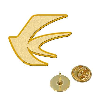 China Eastern Airlines aviation hollow pin in polished alloy.