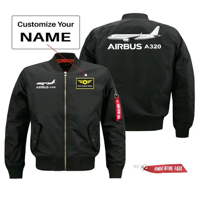 The Airbus A320 Pilot Jackets (Customizable) aviation design printed on comfortable shell with classic fit designed jacket.