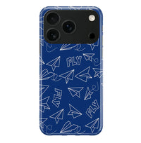 Thumbnail for Paper Airplane & Fly-Blue iPhone Case